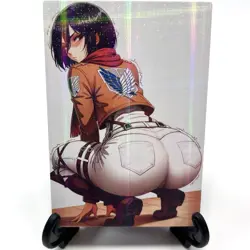 Attack on Titan Mikasa Ackerman Sexy Hot Anime Waifu Girl Goddess Story Art Card - Image 2