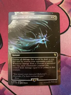 Judgment of Alexander Borderless Foil 455 Commander Final Fantasy Rare MTG FIC - Image 1