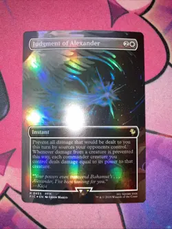 Judgment of Alexander Borderless Foil 455 Commander Final Fantasy Rare MTG FIC - Image 2