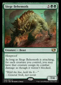 MTG Siege Behemoth, Light Play, English Commander 2014 - Image 1