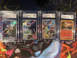 4x CGC Pokemon Slab Lot AR Holo - Image 1