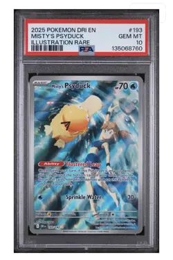 Pokemon TCG Misty's Psyduck Destined Rivals 193/182 PSA 10 - Image 1