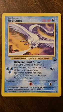 Pokemon TCG Articuno 22/53 Wotc Promo Basic 70 HP Regular Promo 2000 - Image 1