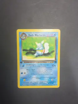 Pokemon Dark Wartortle 1st Edition Uncommon Team Rocket 46/82 Regular 60HP - Image 1