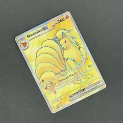 Pokemon Card, Ninetales EX, 186/165, Full Art Secret Rare, SV 151, NM/M - Image 2
