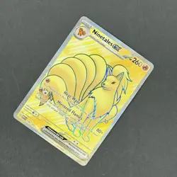 Pokemon Card, Ninetales EX, 186/165, Full Art Secret Rare, SV 151, NM/M - Image 3