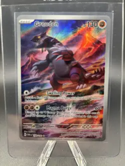 Groudon 199/182 Full Art Holo SV04 Paradox Rift Illustration Rare Pokemon TCG - Image 1