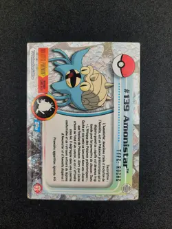 Carte Pokemon : Amonistar Topps 1999 Topps TV Animation Edition #139 🇲🇫 - Image 2