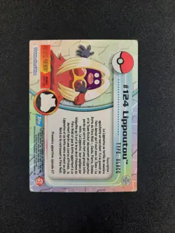 Carte Pokemon : Lippoutou Topps 1999 Topps Series 1 Tv Animation Edition #124 FR - Image 2
