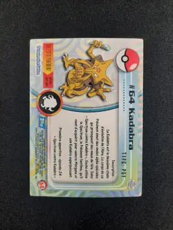 Carte Pokemon : Kadabra Topps 1999 Topps Series 1 Tv Animation Edition #64 🇲🇫 - Image 2