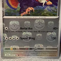 Braviary (Master Ball Pattern) 078/086 Holofoil SV: Black Bolt - NM Pokemon TCG - Image 3