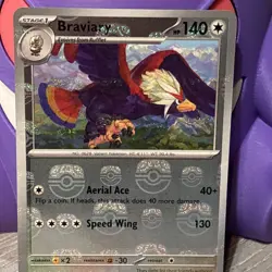 Braviary (Master Ball Pattern) 078/086 Holofoil SV: Black Bolt - NM Pokemon TCG - Image 4