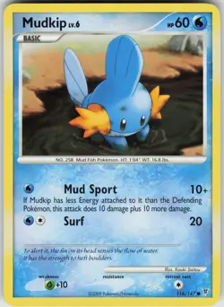 Pokemon Mudkip 116 Supreme Victors Common NM - Image 1
