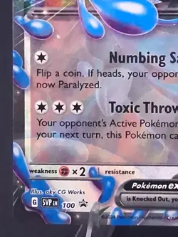 Pokemon TCG Grafaiai ex SVP EN 100 Black Star Promo Paldean Fates Holo NM - Image 5