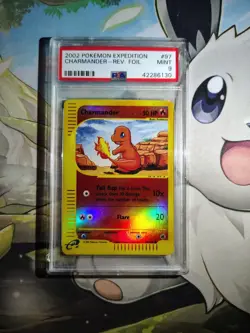 Charmander Expedition Base Set 97/165 Reverse Holo PSA 9 Pokemon 2002 - Image 1