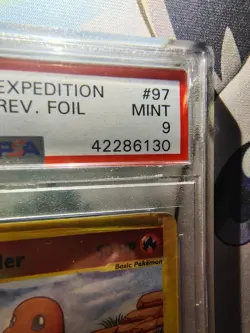 Charmander Expedition Base Set 97/165 Reverse Holo PSA 9 Pokemon 2002 - Image 2