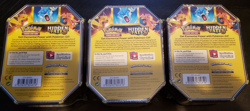 3 Tin Set Charizard, Raichu, Gyarados GX Hidden Fates Sealed Pokemon TCG - Image 2