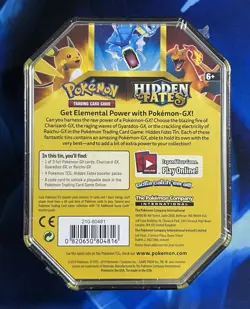 Pokemon TCG Hidden Fates Raichu-GX Tin Box Sealed Booster Promo English 2019 - Image 3