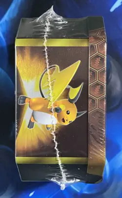 Pokemon TCG Hidden Fates Raichu-GX Tin Box Sealed Booster Promo English 2019 - Image 4