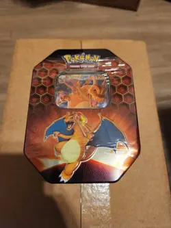 Pokemon TCG Hidden Fates Charizard-GX Tin Box Sealed Booster Promo English 2019 - Image 1