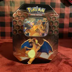 POKEMON HIDDEN FATES GX Tins Art Set of 3 Sealed Charizard Raichu Gyarados - Image 3