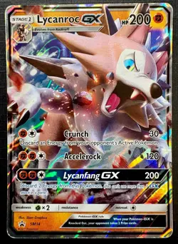 Pokemon TCG: 2017 Lycanroc GX SM14 Sm-HOLO PROMO - Image 1