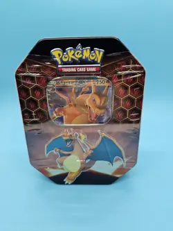 Hidden Fates Tin Charizard GX Factory Sealed Pokemon TCG - Image 1