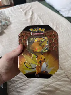Pokemon TCG Hidden Fates Raichu GX Tin — Factory Sealed — English - Image 2