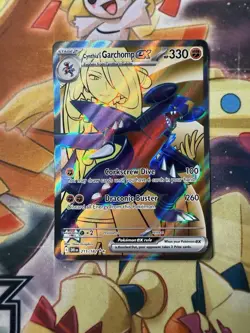 Cynthia's Garchomp ex - 215/182 - Ultra Rare NM, English Pokemon Destined Rivals - Image 1