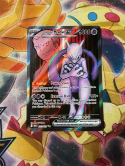 Team Rocket's Mewtwo ex 213/182 Ultra Rare Destined Rivals Pokemon NM - Image 1