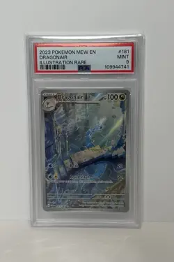 2023 POKEMON MEW EN-151 ILLUSTRATION RARE #181 DRAGONAIR PSA 9 - Image 1