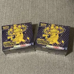 Pokemon Surging Sparks Elite Trainer Box ETB Bundle x2 Factory Sealed Scarlet & - Image 1