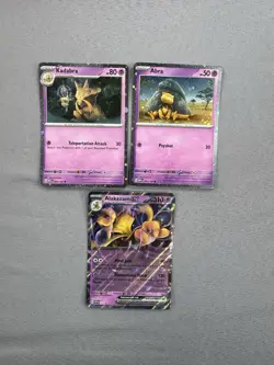 Abra Kadabra & Alakazam ex SVP 050 MINT 151 Promo 3 Card Set Pokemon MINT - Image 1