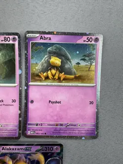 Abra Kadabra & Alakazam ex SVP 050 MINT 151 Promo 3 Card Set Pokemon MINT - Image 3