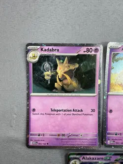 Abra Kadabra & Alakazam ex SVP 050 MINT 151 Promo 3 Card Set Pokemon MINT - Image 4