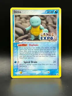 Ditto GAMES EXPO Card- Ex Delta Species 64/113-Super Rare Pokemon Promo -NM - Image 1