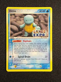 Ditto GAMES EXPO Card- Ex Delta Species 64/113-Super Rare Pokemon Promo -NM - Image 2