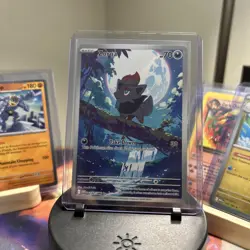 Pokemon TCG Zorua 142/086 Sv11w: White Flare Holo Illustration Rare Card NM - Image 1