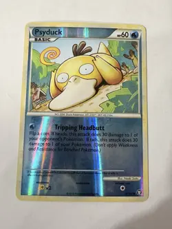 Pokemon TCG Reverse Holo Psyduck Card 74/102 LP-NM Condition - Image 1