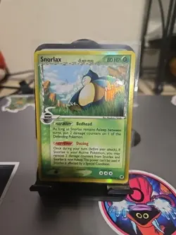 Pokemon TCG Snorlax Dragon Frontiers Reverse Holo Rare Card 10/101 Delta Species - Image 1
