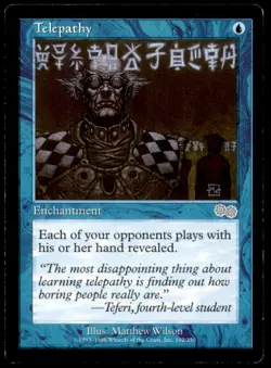 Telepathy LP Light Play Magic 2010 MTG [8312] - Image 1