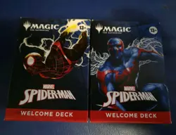Lot of (2) Magic The Gathering Spider-Man Welcome Decks Green Blue - Image 1