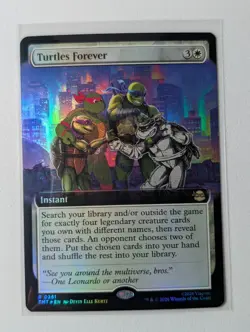 Turtles Forever (Extended Art) Teenage Mutant Ninja Turtles Foil 0261 MTG - Image 1