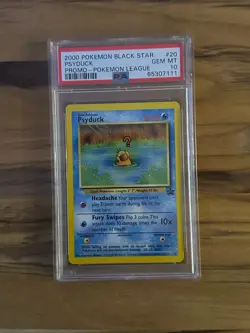 Pokemon League BLACK STAR PSYDUCK PROMO #20 PSA 10 Cert # 65307111 - Image 1