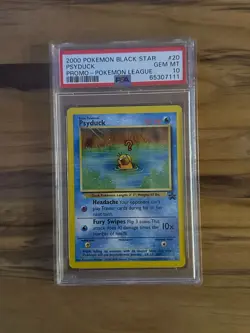 Pokemon League BLACK STAR PSYDUCK PROMO #20 PSA 10 Cert # 65307111 - Image 2