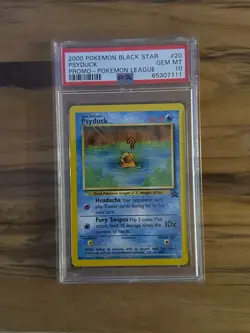 Pokemon League BLACK STAR PSYDUCK PROMO #20 PSA 10 Cert # 65307111 - Image 3