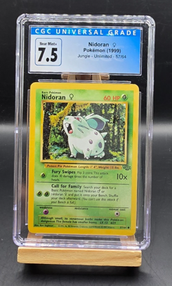 Pokemon Nidoran 57/64 Jungle 1999 CGC 7.5 - Image 1