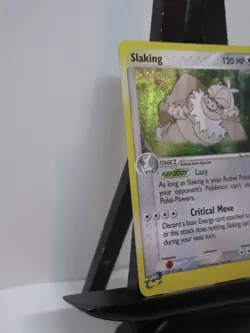 Pokemon Slaking 12/109 EX Ruby Sapphire Holo Rare SWIRL 2003 - Image 2