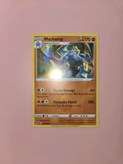 Pokemon TCG Machamp Sword & Shield Champions Path 026/073 Holo Rare LP - Image 1