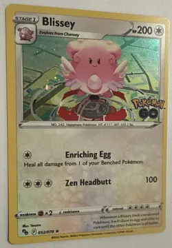 Blissey 52/78 Cosmos Holo Promo Pokemon GO Set Pokemon TCG NM 1113 #266 - Image 2